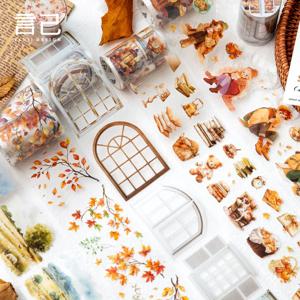 1pcs/1lot 가을 장식 접착 테이프 일기 마스킹 테이프 정크 저널 스크랩북 stikcers 종이 일본어
