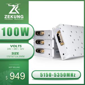 100W 5150-5350MHz VSWR SMA 모듈 RF GaN VSWR 전력 증폭기 700-1000MHz 400-500M 300-400MHz 410-490M 500-600M 7