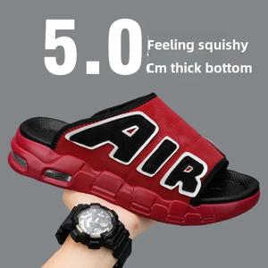 남성 슬리퍼 에어 쿠션 디자인 샌들 여름 새로운 PVC 소프트 미끄럼 방지 남성 스포츠 슬리퍼 남성용 플립 플롭 Sandalias Hombre
