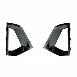 1 쌍 앞 범퍼 그릴 커버 브레이크 에어 덕트 트림 케이스 BMW 5 시리즈 G30 G31 G38 2021-2024 Black—L49A