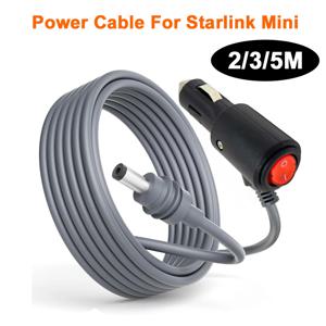 Starlink Mini 16AWG 용 DC 12-24V 전원 케이블 서지 전선 플러그 앤 플레이에 대한 LED 표시기 스위치가있는 자동차 충전 케이블