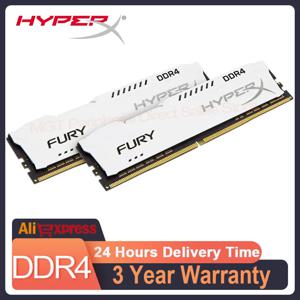 HyperX DDR4 Ram 8GB 16GB 32GB 3600MHz 3200MHz 2666MHz 2400MHz 2133MHz DRAM DIMM 메모리 288핀 흰색 Ram 8GB 16GB 32GB 3600MHz