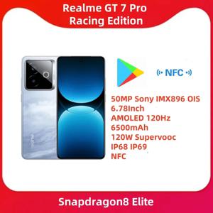 중국 버전 Realme GT 7 Pro Racing Edition 6500mAh 120W Supervooc Snapdragon8 Elite 50MP IMX896 OIS 6.78인치 AMOLED IP69