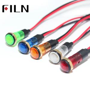 FILN 8mm FILN 6volt 120v 12V 24V led 조명 표시 등 파일럿 라이트 신호등