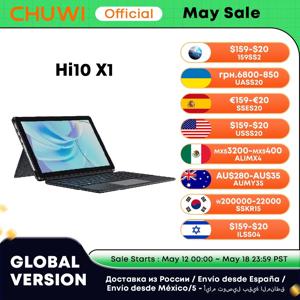 CHUWI 윈도우 태블릿 PC, 10.1 인치 FHD 스크린, 인텔 쿼드 코어 N100 프로세서, 8GB RAM, 256GB ROM, Hi10 X1