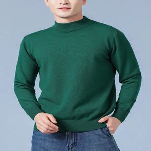 남성 캐시미어 스웨터 가을 겨울 부드러운 따뜻한 저지 점퍼 풀 옴므 Hiver 풀오버 하프 터틀넥 니트 스웨터