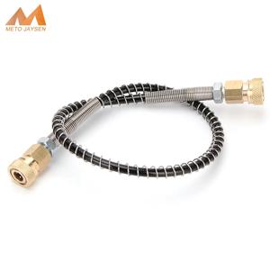 빠른 연결 해제 기능이 있는 M10x1Thread 40Mpa 400Bar 6000psi 공압 공기 펌프 50cm 긴 공기 리필 고압 나일론 호스