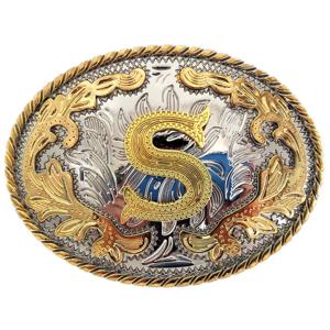 Cheapify Dropshipping 서양 이니셜 문자 ABCDEFG에서 Y-Cowboy Rodeo Gold 남성용 및 여성용 대형 벨트 버클(ABC-Z)