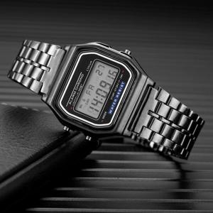 2025 남성용 디지털 시계 스포츠 방수 팔찌 시계 골드 Electronice LED 손목 시계 여성 Casucal montre homme relogio