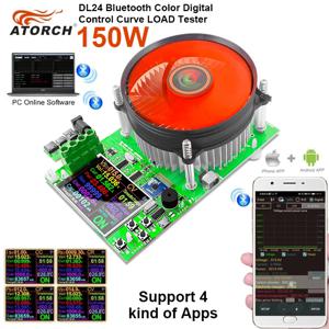 150W 20A 배터리 용량 4 선 테스터 DC USB 테스터 전자 부하 리튬 방전 모니터 PC APP가있는 전원 공급 장치 검사기