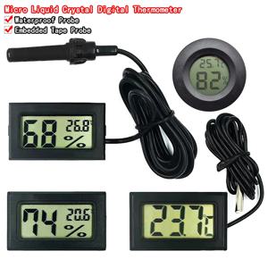 냉동고 온도에 사용되는 미니 LCD 디지털 온도계 - 50-110 ℃   냉장고 온도계 실내 및 실외 방수 프로브