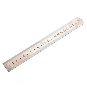 금속 눈금자 스테인레스 스틸 미터법 규칙 정밀 양면 측정 도구 20cm