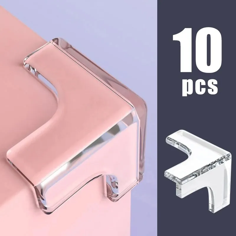 10PCS/4PCS 명확한 Anti-collision 커피 테이블 가구 코너 보호기 어린이 소프트 코너 외장 거실 장식