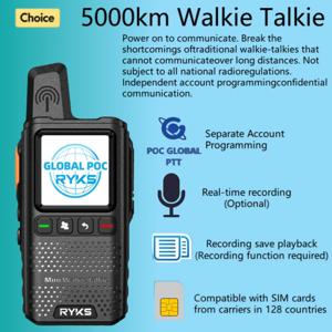 4G 워키 토키 5000Km 200 채널 맞춤형 이름 오디오 재생 글로벌 Ptt 유형 C 충전기 장거리 햄 양방향 라디오