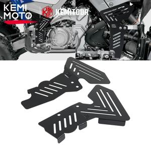 KEMIMOTO ATV 왼쪽 및 오른쪽 검정색 프레임 가드 보호대 커버 Yamaha Raptor 700 2008-2025 Raptor 700R 2009-2025 호환