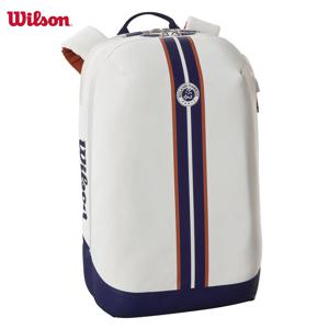 Wilson 2023 Roland Garros 슈퍼 투어 테니스 백팩, 부분 라켓 칸이 있는 라켓 포켓을 특징으로 하는 우아한 디자인