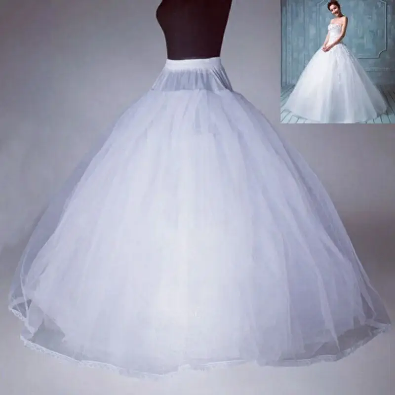 4/6/8 레이어 Tulle Petticoat 웨딩 액세서리 라인 웨딩 드레스 용 농구가없는 Chemise Wide Puffy Undershirt