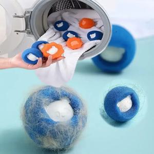 1-5pcs 애완 동물 헤어 리무버 재사용 가능한 공 세탁 세탁기 필터 양모 스티커 고양이 헤어 리무버 애완 동물 모피 린트 포수 홈