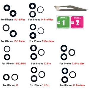 카메라 유리 렌즈 후면 후면 카메라 유리 렌즈 (접착제 교체 수리 부품 포함) iPhone 11 Pro Max 14 Plus 13 12 mini