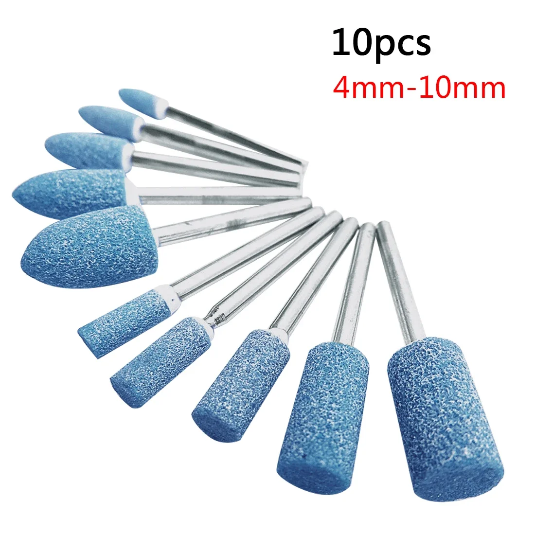 10pcs 연마 헤드 휠 헤드 Dremel 로타리 전동 공구 용 연마 장착 전기 그라인딩 스톤 휠 Dremel 액세서리