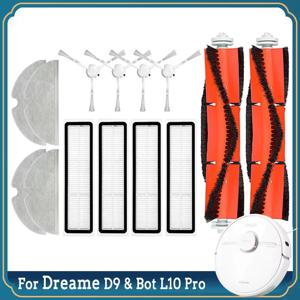Dreame D9, D9 Max, L10 Pro, Trouver LDS 파인더 롤러 사이드 브러시 걸레 Hepa 필터 진공 청소기 액세서리 부품에 적합