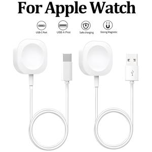 2024 자기 무선 USB Apple Watch Ultra 시리즈 9 8 7 6 SE 유형 C 케이블 충전 iWatch 시리즈 5 3 2 용 고속 충전기