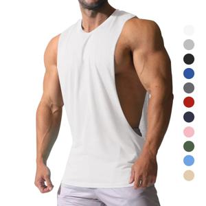 여름 유럽과 미국 남성 조끼 스포츠 양복 조끼 민소매 느슨한 캐주얼 솔리드 컬러 플러스 사이즈 빠른 건조 피트니스 조끼