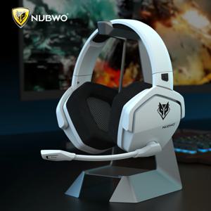 PS5, PS4, PC, 모바일, 스위치, 2.4GHz Bluetooth 5.3 게임용 헤드폰용 마이크가 포함된 NUBWO G06 듀얼 무선 게임용 헤드셋