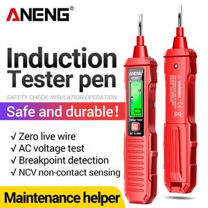 ANENG VD807 한 단어 유도 테스터 휴대용 50/60Hz 스마트 전기 펜 NCV 센서 AC 12-300V 비접촉 와이어 감지기 도구