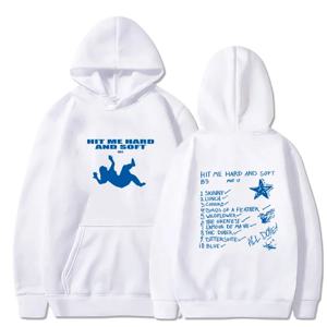 Billie Hit Me Hard 인쇄 된 가을, 겨울 남성 및 여성 운동복 후드 캐주얼 패션 후드 티셔츠 따뜻한 탑