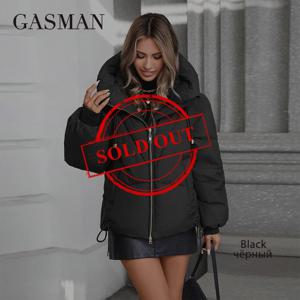 GASMAN 여성용 겨울 다운 재킷, 클래식 디자인 지퍼 플리스 포켓, 우아한 파카 88578, 2024 신상 코트