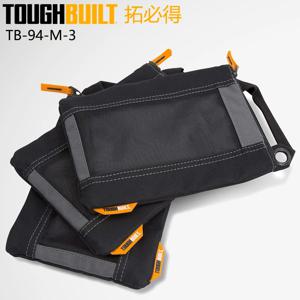 TOUGHBUILT TB-94-M-3 3 팩 패스너 가방 네일 전동 공구 액세서리 단면 투명 보관 가방
