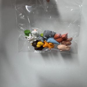 10Pcs 부활절 토끼 다람쥐 코끼리 여우 양 오리 돼지 고양이 개구리 뱀 입상 미니어처 요정 정원 장식 액세서리