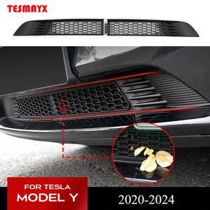 전면 그릴 가드 그릴은 Tesla Model Y Juniper Launch Refresh 2025 2024 공기 흡입구 벤트 커버 범퍼 액세서리 용 메쉬를 삽입합니다.