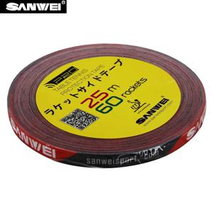 1cm * 25M 원래 SANWEI 탁구 라켓 가장자리 테이프 측면 보호대 탁구 박쥐 보호 테이프