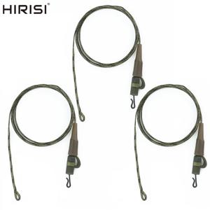 Hirisi 3pcs 잉어 낚시 리드 코어 라인 헬리콥터 장비 낚시 태클 라인 헤어 리그 리드 클립 회전 커넥터 액세서리