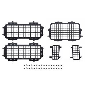 후방 및 측면 금속 입체 창문 메쉬 보호 네트 1/12, RC 자동차 업그레이드 부품, MN D90 MN98 MN99S 스틸