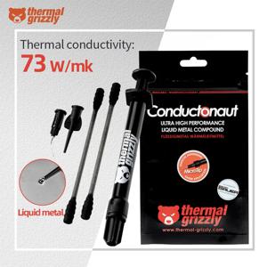 Thermal Grizzly Conductonaut 73W/mk CPU GPU 냉각용 높은 열 전도성 액체 금속 열 페이스트
