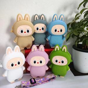 디즈니 Labu 지갑 달콤한 소녀 학생 실리콘 방수 짧은 양각 변경 저장 지갑 Sanrio 주변 선물