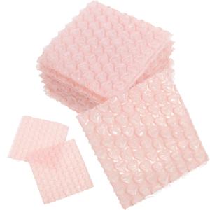 60pcs 사랑 하트 모양 버블 쿠션 랩 패딩 버블 포장 필름 충격 방지 폼 롤 가방 종이 포장 깨지기 쉬운