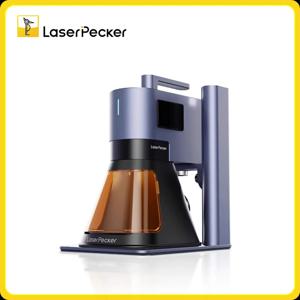 LaserPecker 20W 듀얼 레이저 조각기 LP5 미니 휴대용 섬유 조각기, 8K Bluetooth 5.0 초정밀 금속 절단