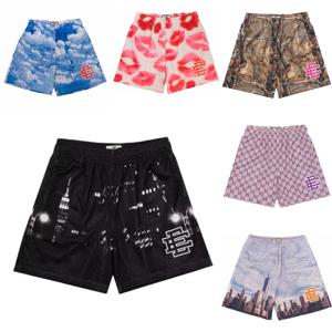 Eric Emanuel EE Basic Short NEW YORK CITY SKYLINE 남성 캐주얼 반바지 피트니스 스포츠 바지 여름 체육관 운동 메쉬 반바지 남성