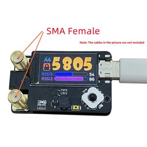 Y06A RX5808 4.9G 5.8G 6.1G PLUS/Fatshark/V1 V2 안경용 듀얼 안테나 수신기 모듈, SMA 암 커넥터
