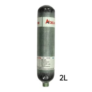 ACECARE 4500PSI 300BAR 30MPA 2L CE 탄소 섬유 실린더 스쿠버 다이빙 실린더 HPA 병 고압 탱크 M18*1.5