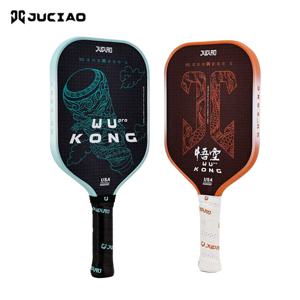 Juciao USAPA 승인 케블라 탄소 섬유 피클볼 패들 열성형 유니바디 스핀 질감 표면(폼 엣지 피클볼 포함)