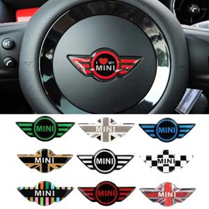 자동차 스티어링 휠 센터 스티커 로고 미니 쿠퍼 John Cooper Works R50 R52 R53 R55 R56 F54 F55 F56 F60 인테리어 장식