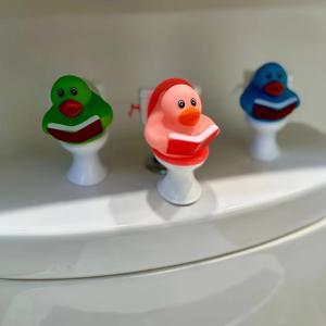 1 세트 욕실 오리(임의의 색상), 독서 챌린지 파티 선물, 독서 애호가 선물, 독서 프로그램 선물