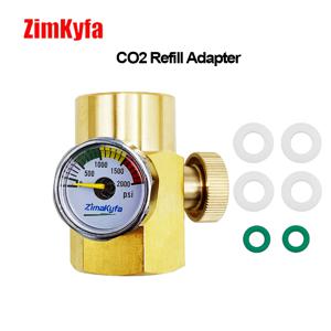Sodastream 충전 충전 어댑터(W21.8-14 또는 CGA320 G1/2-14 커넥터 포함)용 CO2 카보네이터 실린더 캐니스터 리필 어댑터