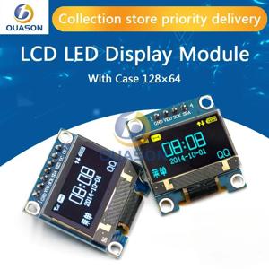 0.96 인치 oled IIC 직렬 흰색 OLED 디스플레이 모듈, 128x64 I2C SSD1306 12864 LCD 스크린 보드 GND VDD SCK SDA arduino용