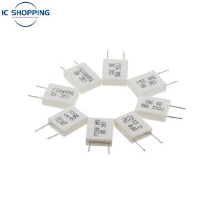 10PCS BPR56 5W 비유도성 세라믹 시멘트 저항 0.01R 0.015 0.022 0.025 0.02 0.033 0.047 0.05 0.1 0.15 0.2 0.25 0.5 1 Ohm